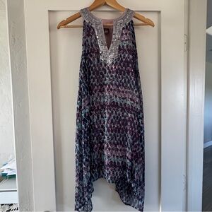 Free People Tunic Tank with Sequin Detail, Size S/P